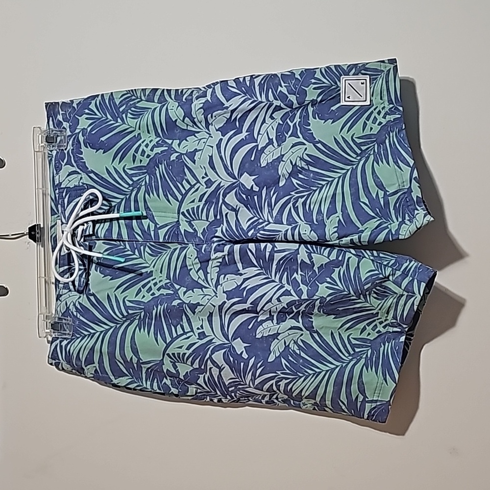 American Eagle Palm Leaves Print Board Shorts Swim Trunks Sz S zipper fly summer